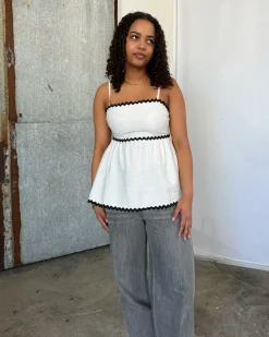 MARLEY top, hvid