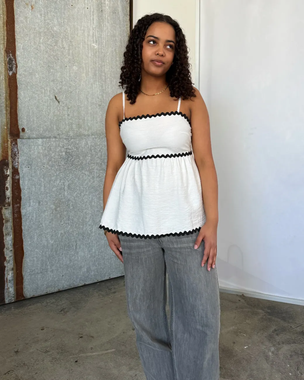 MARLEY top, hvid