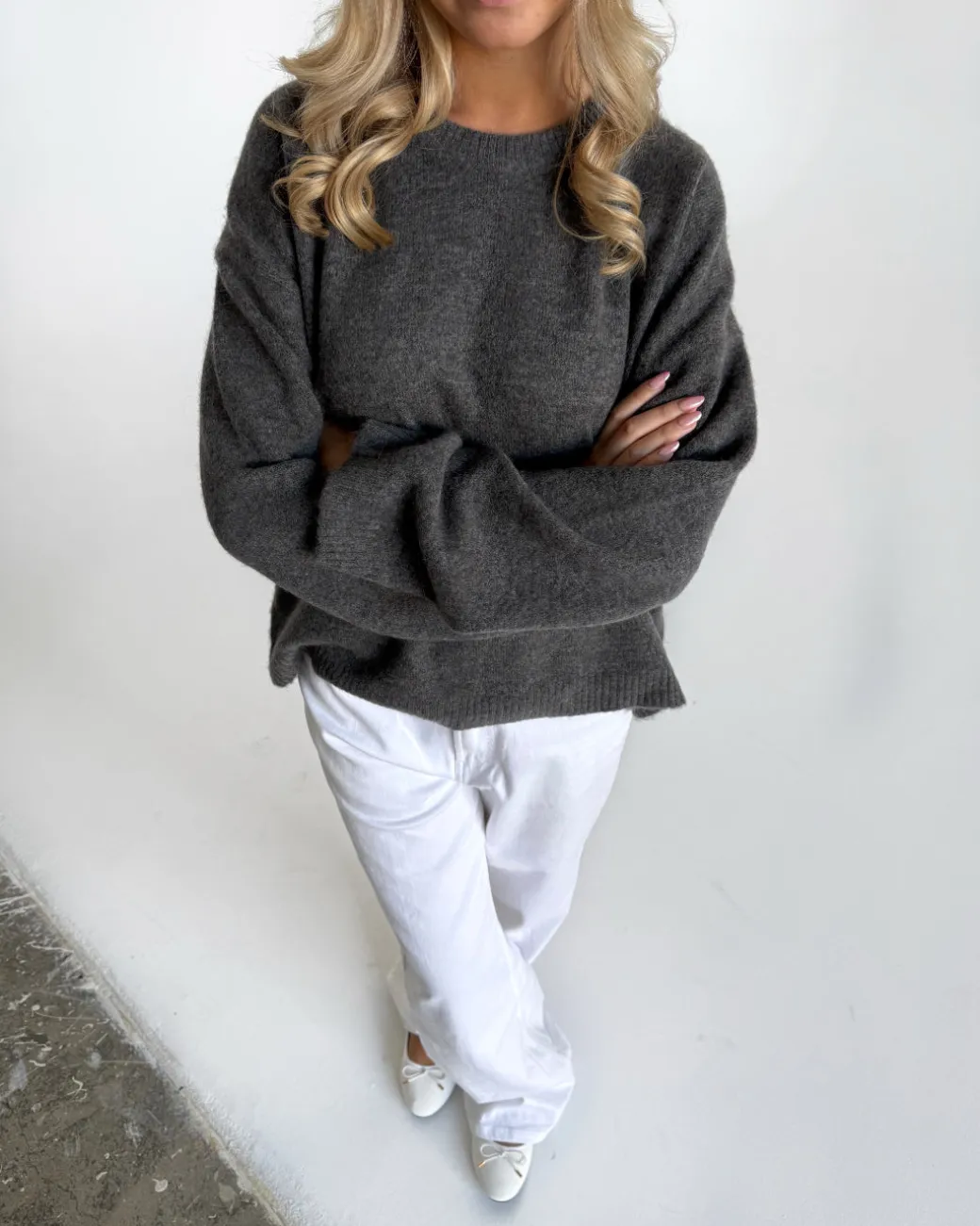 MATILDA strik, grå