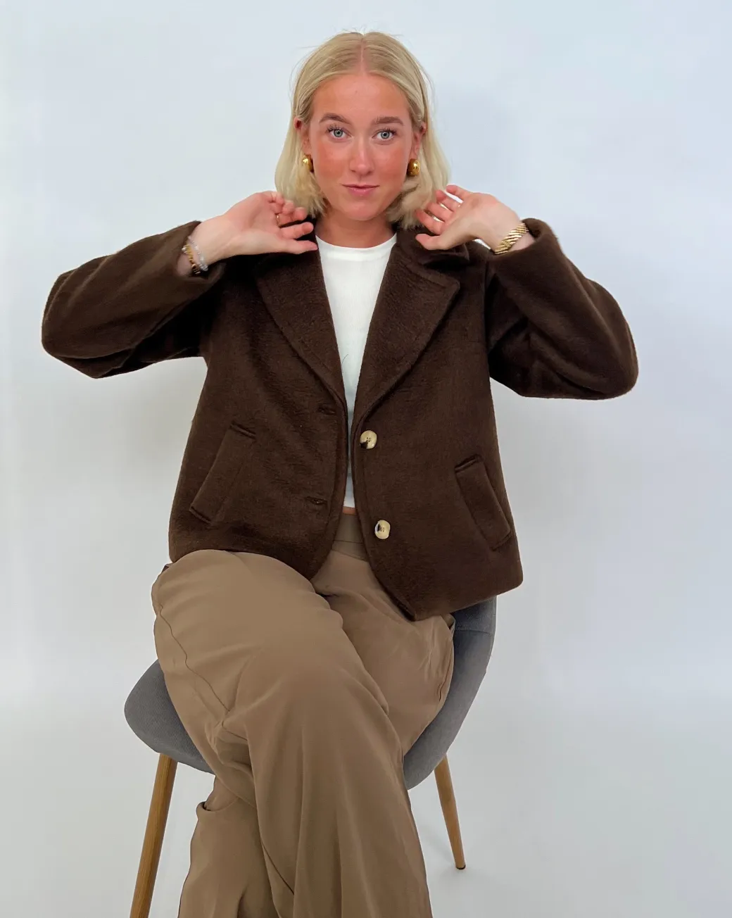 MELANIE jakke, brun
