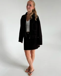 MIA denim jakke, brun