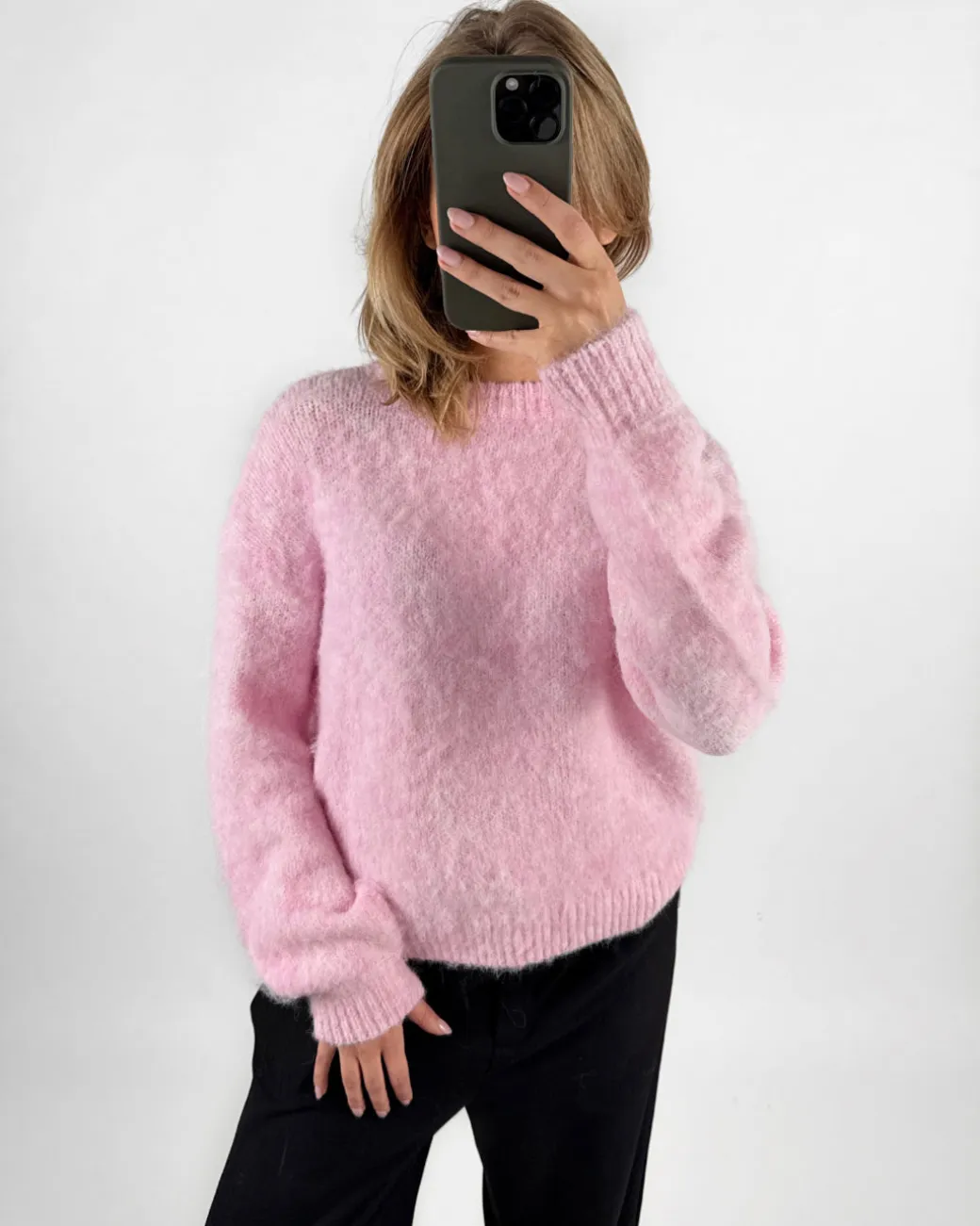MILLY strik, lyserød
