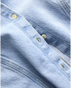 MINA denim skjorte, lyseblå