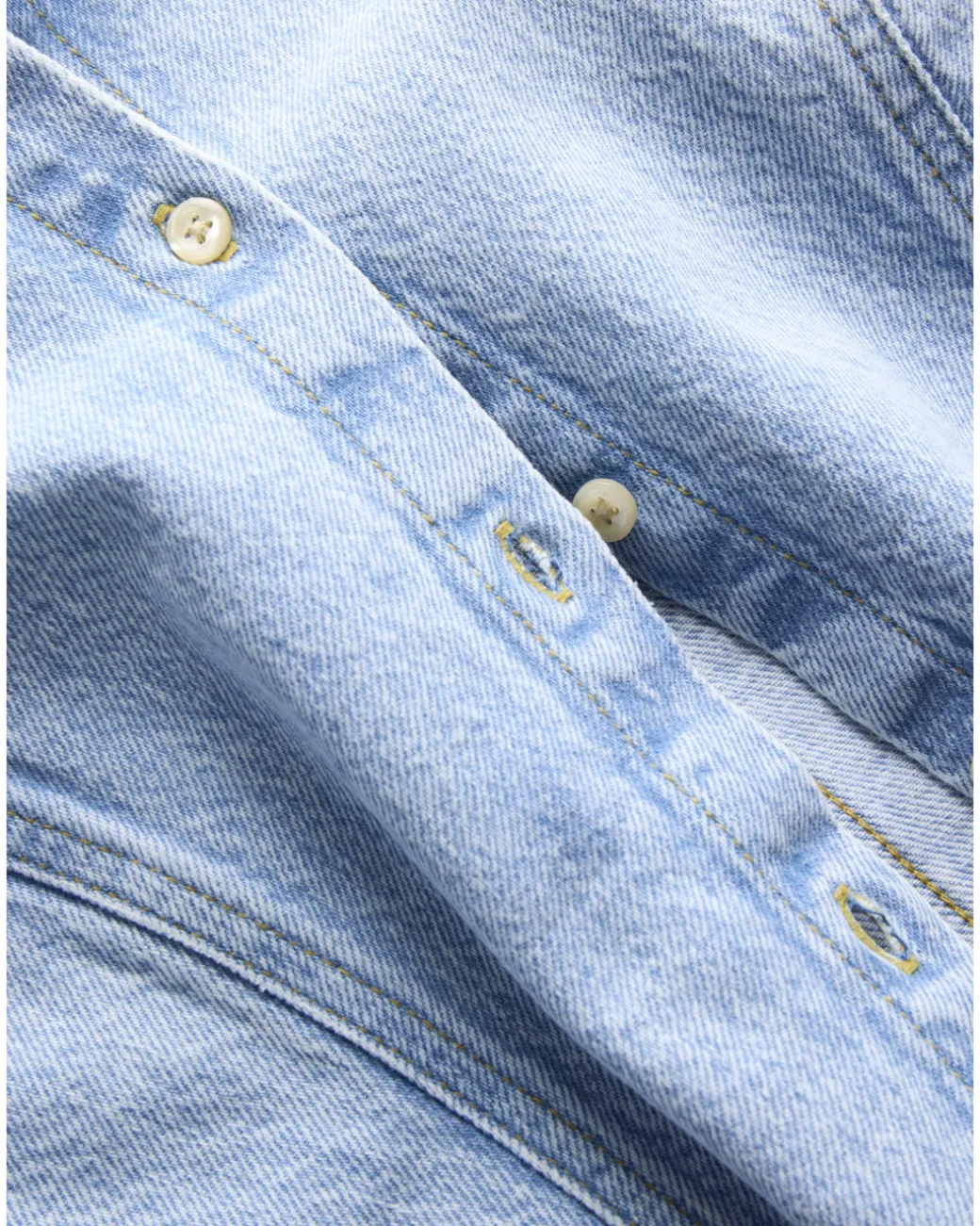 MINA denim skjorte, lyseblå