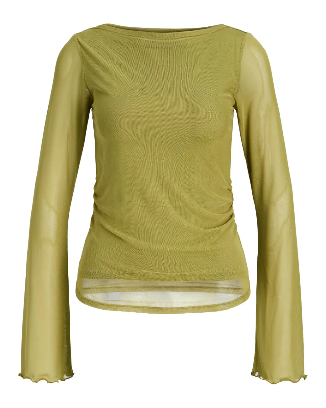 MINNA mesh bluse, grøn