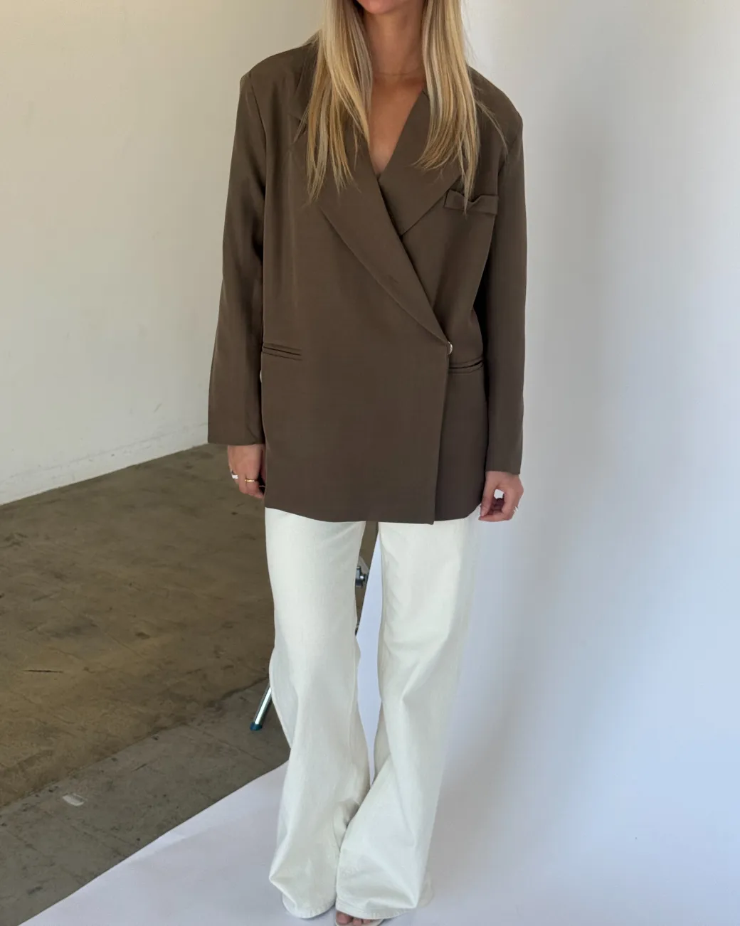 MIRABEL oversized blazer, brun