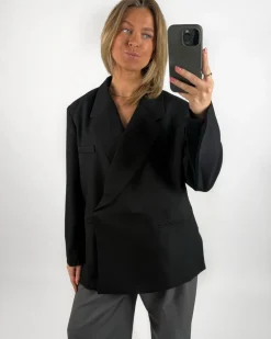MIRABEL oversized blazer, sort
