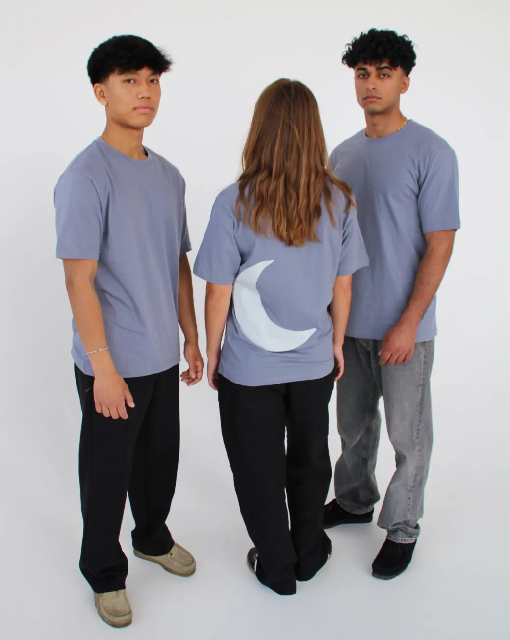 MÅNE t-shirt, stone/grå