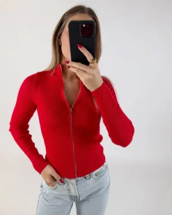 MONIKA bluse, rød