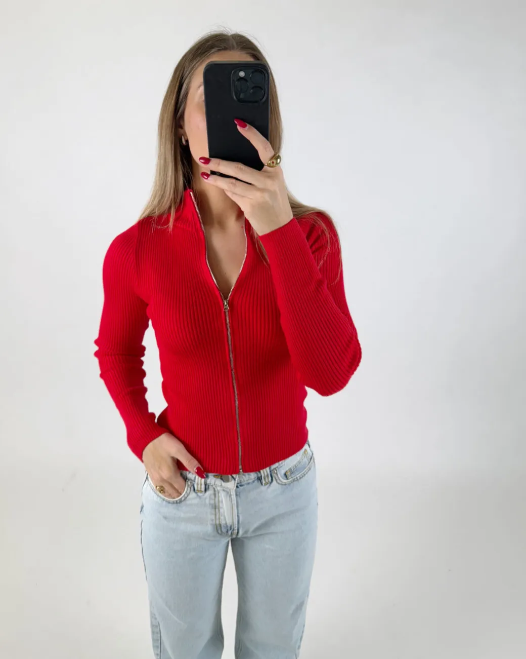 MONIKA bluse, rød