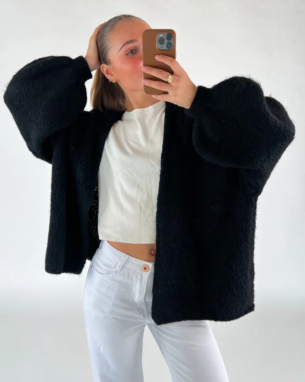 NAIOMI cardigan, sort