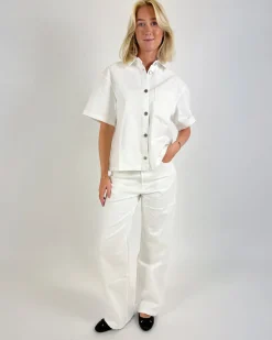 NANNA wide leg jeans, hvid