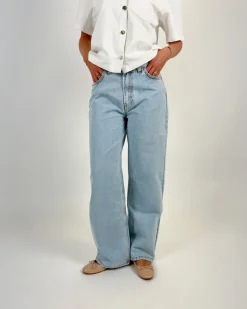 NANNA wide leg jeans, lyseblå