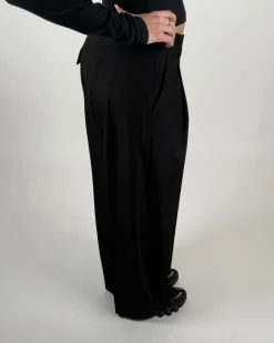 NAOMI low waist bukser, sort