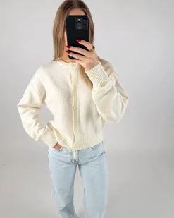 NATALIE strik cardigan, hvid