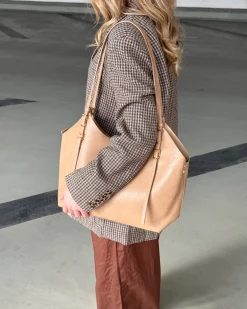 NAYA skuldertaske, beige