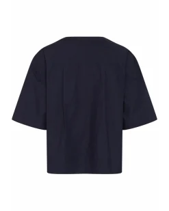 OLEANE kortærmet bluse, navy