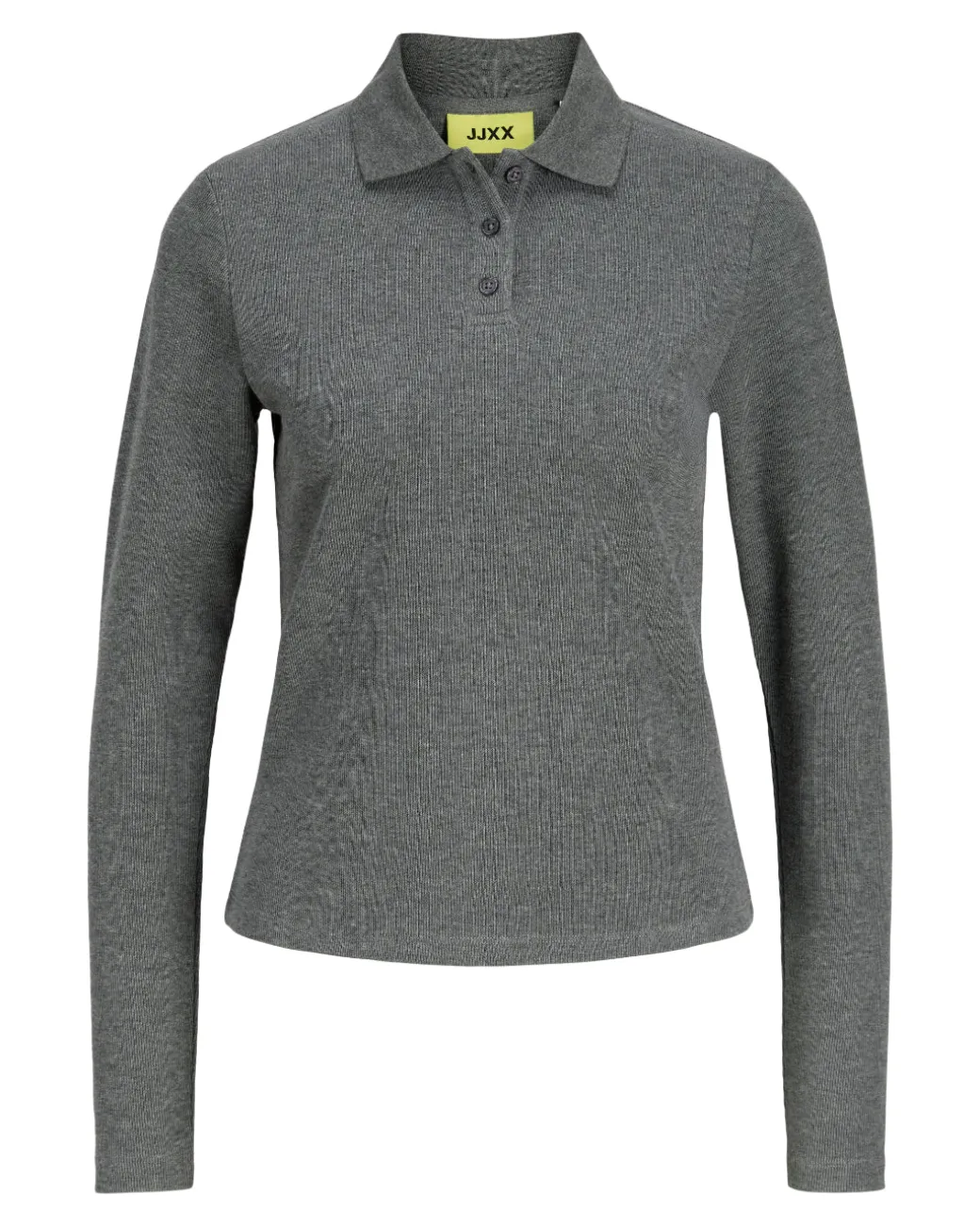 OLIVIA polo bluse, grå