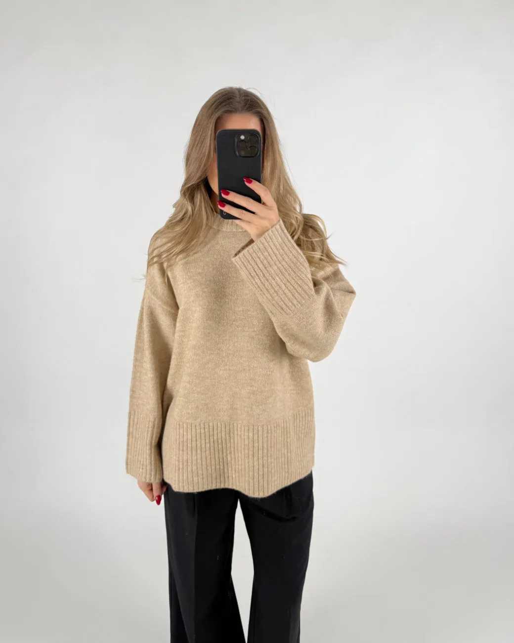OLLIE strik, beige