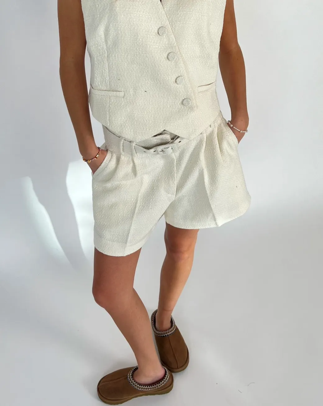 PALOMA shorts, hvid