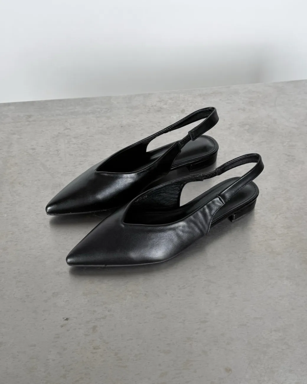 PALOMA spidse ballerinaer, sort