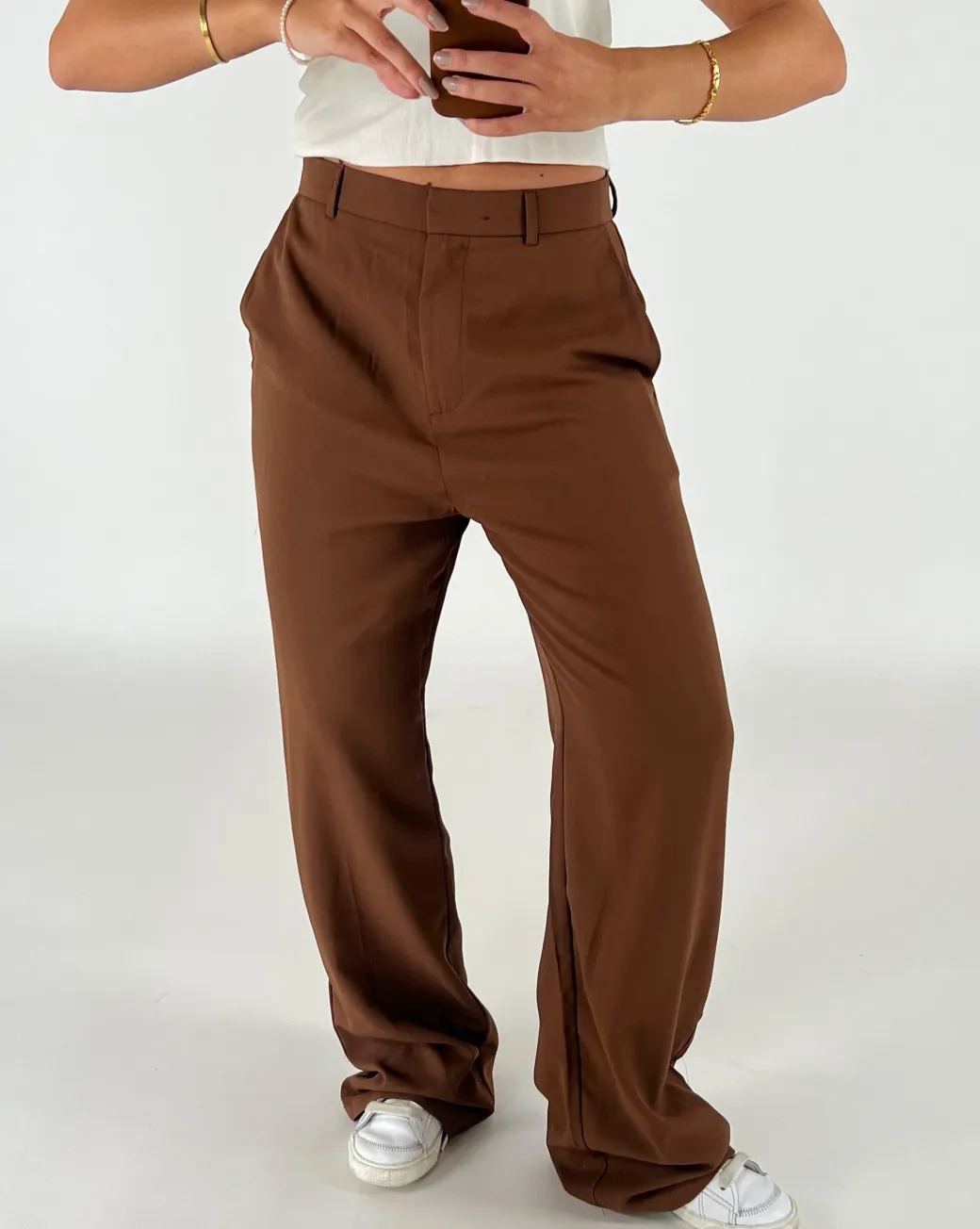 PATRICIA bukser, mørkebrun