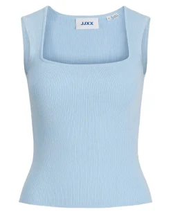 POSIE strik top, lyseblå