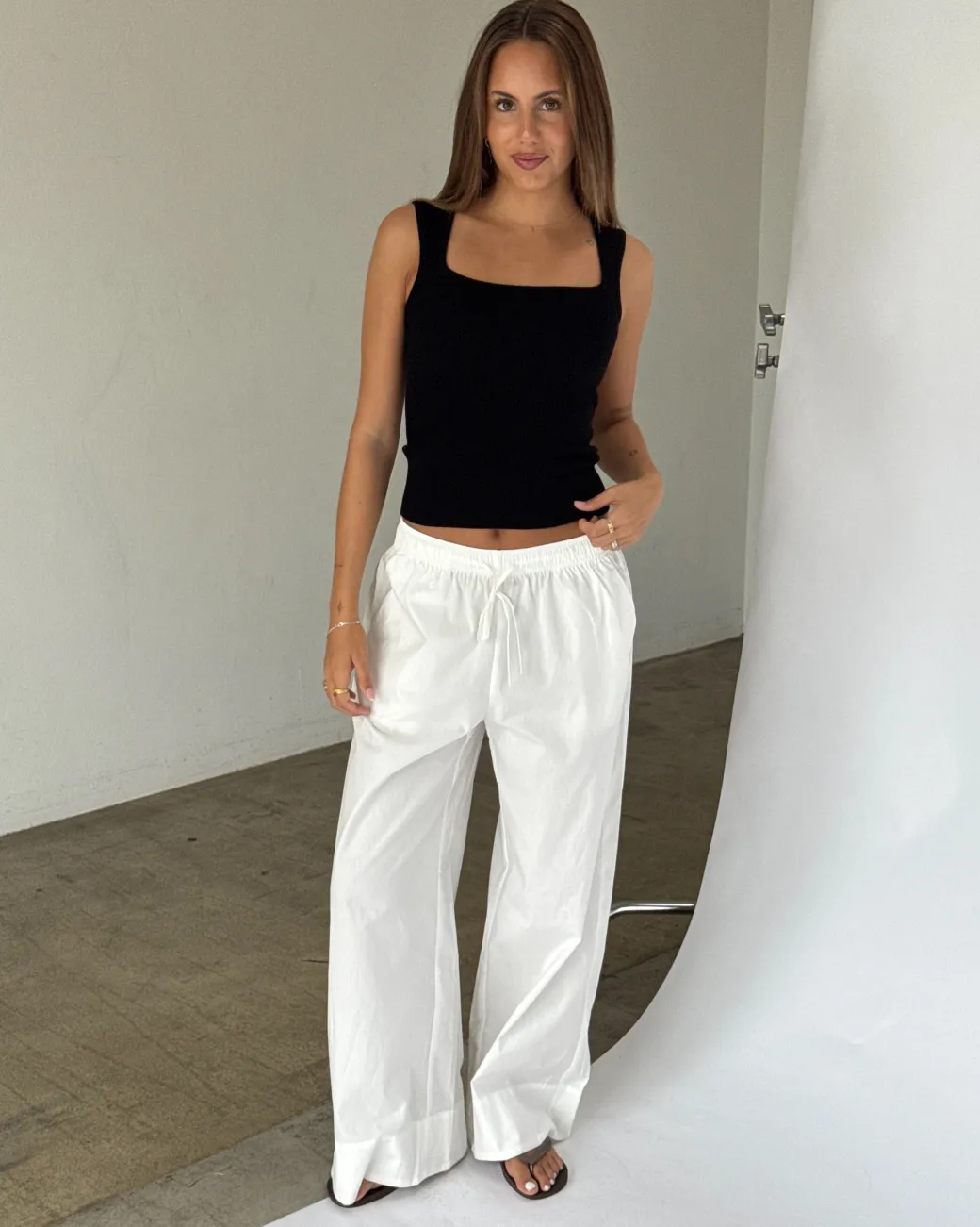POSIE strik top, sort