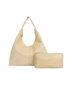 RAINA skuldertaske, beige