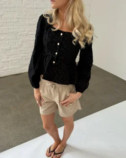RAYNE bluse, sort
