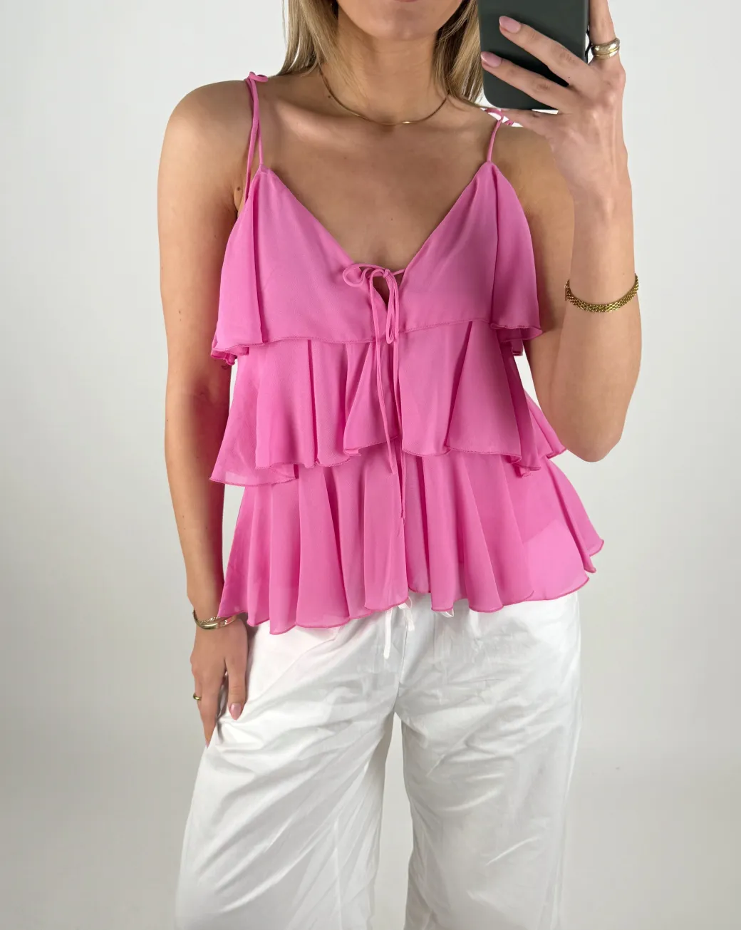 REGITZE flæse top, pink