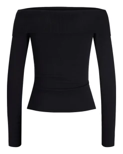 REMI off shoulder strik, sort