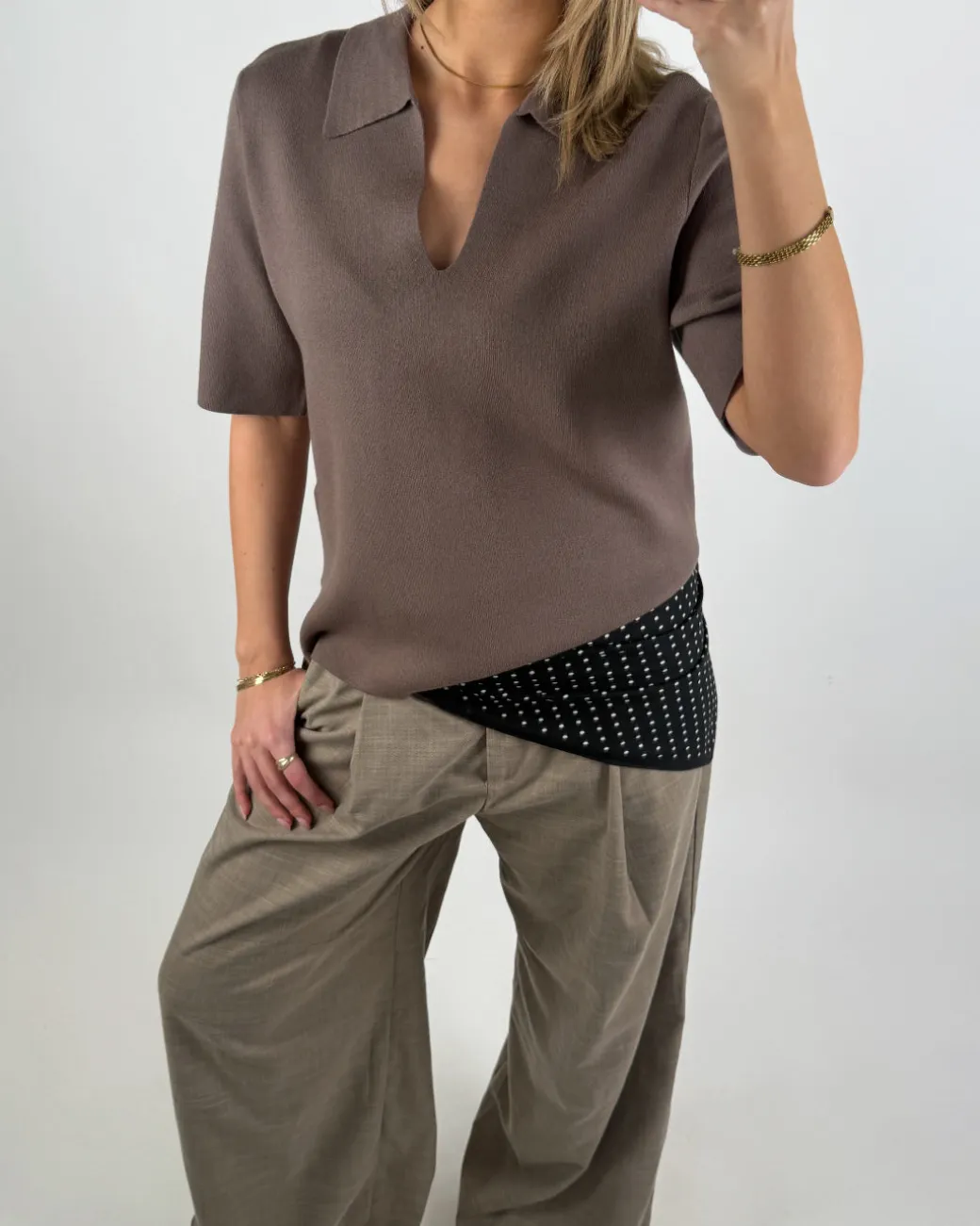 REYNARD polo strik, brun