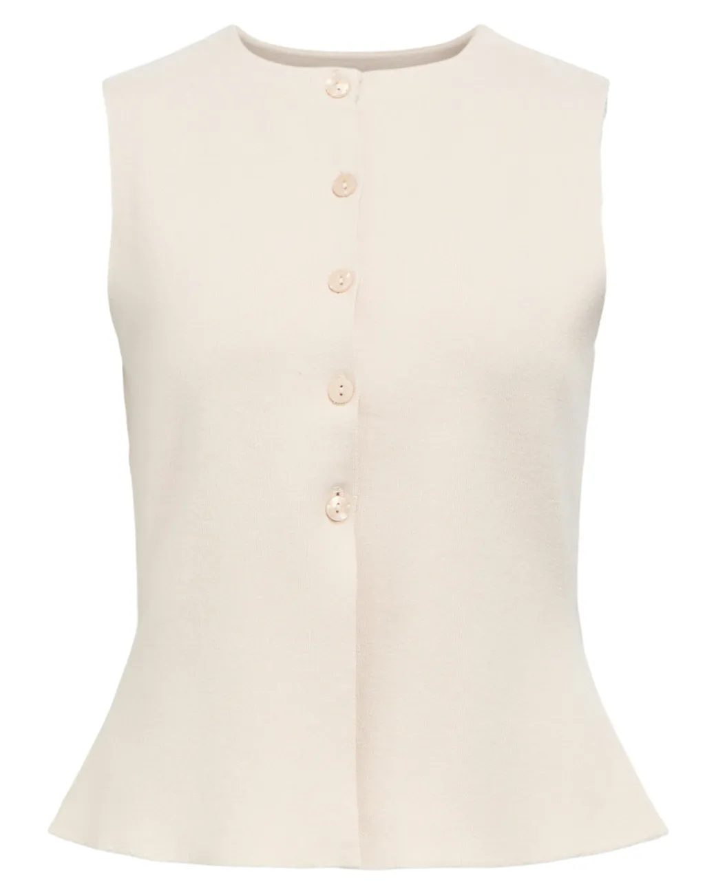 REYNARD strik vest, beige
