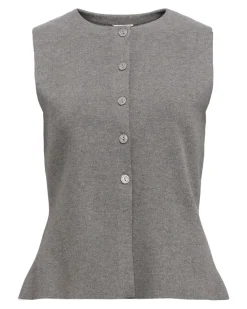 REYNARD strik vest, grå
