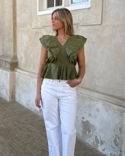 RIKKE flæsetop, army