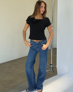 ROME flared jeans, blå