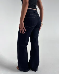 ROME flared jeans, mørkeblå