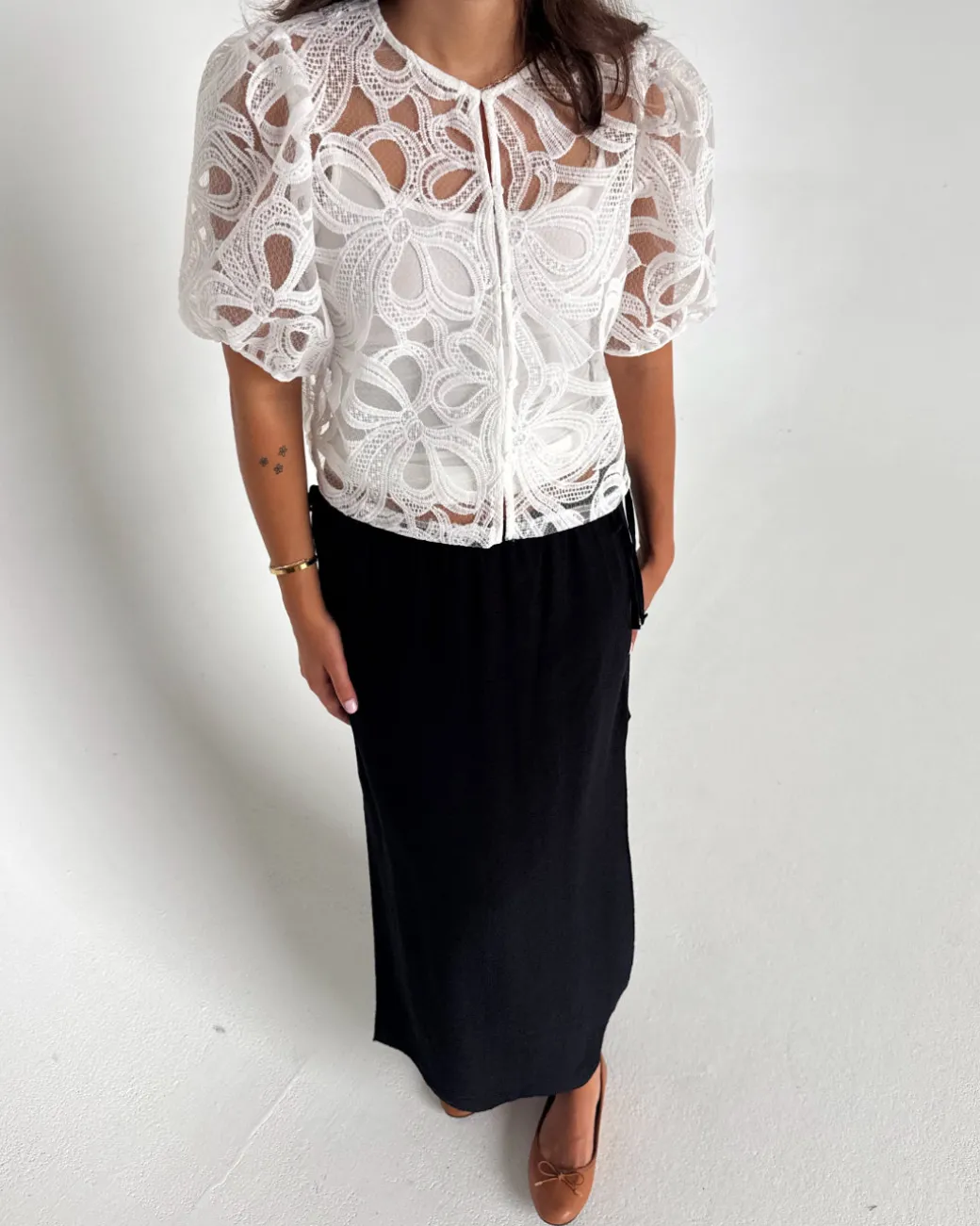 ROSE bluse, hvid