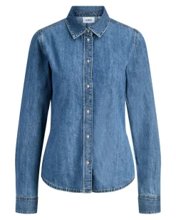 ROSE denim skjorte, mørkeblå