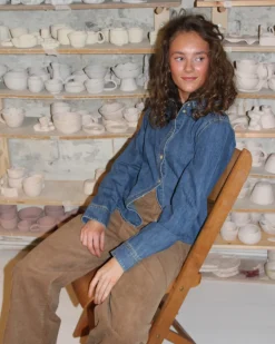 ROSE denim skjorte, mørkeblå