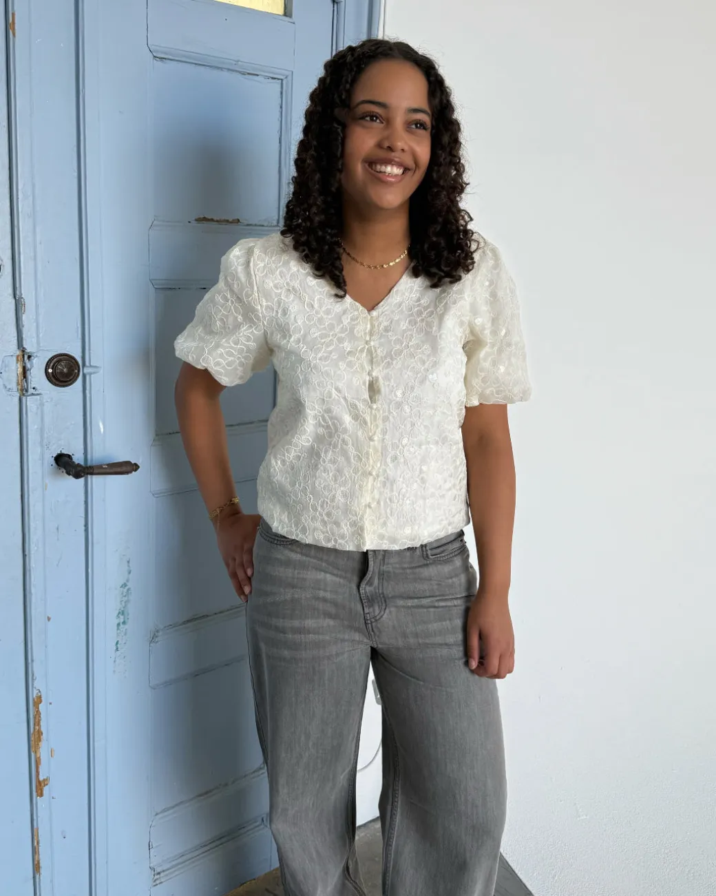 ROWAN bluse, creme