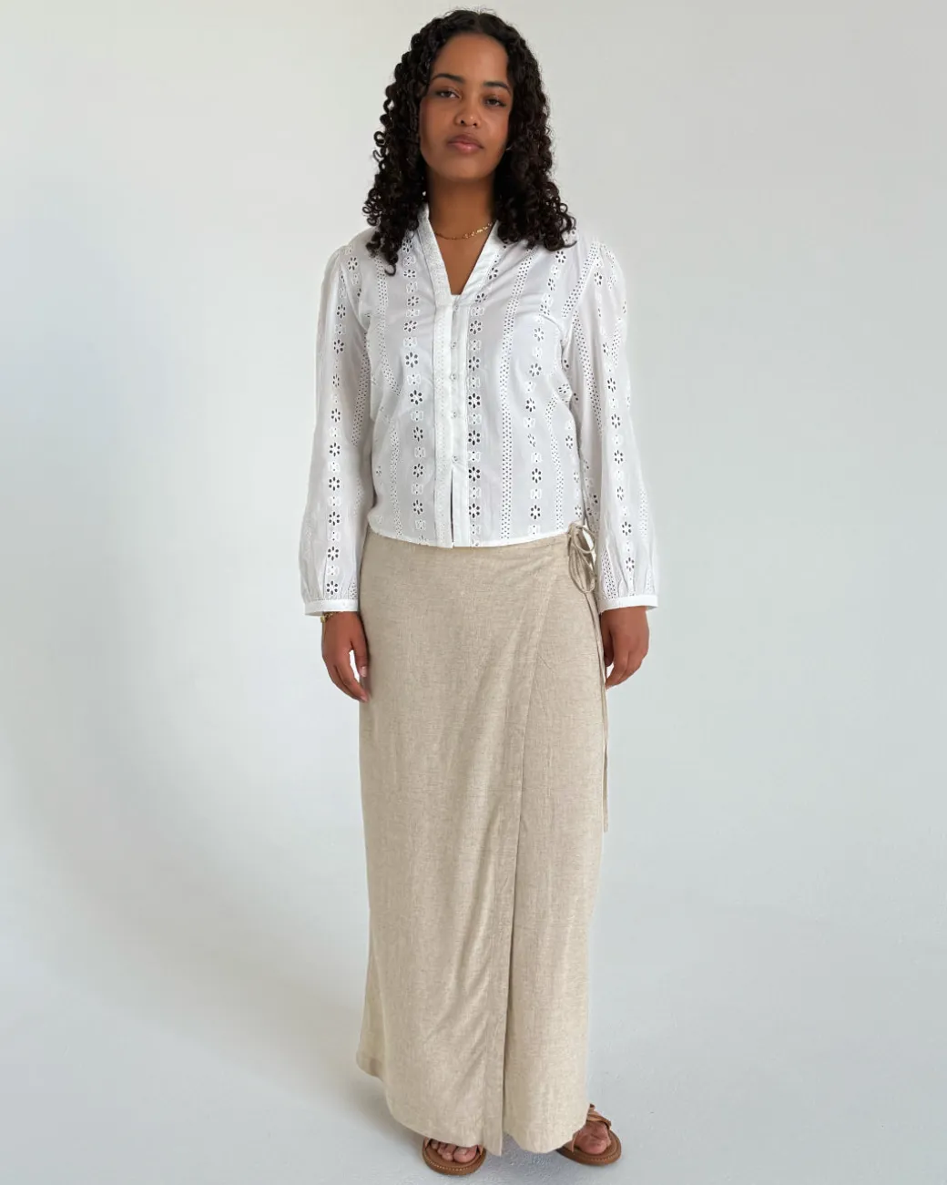 SADIE bluse, hvid