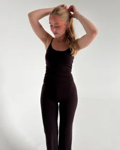 SANIA yoga top, brun