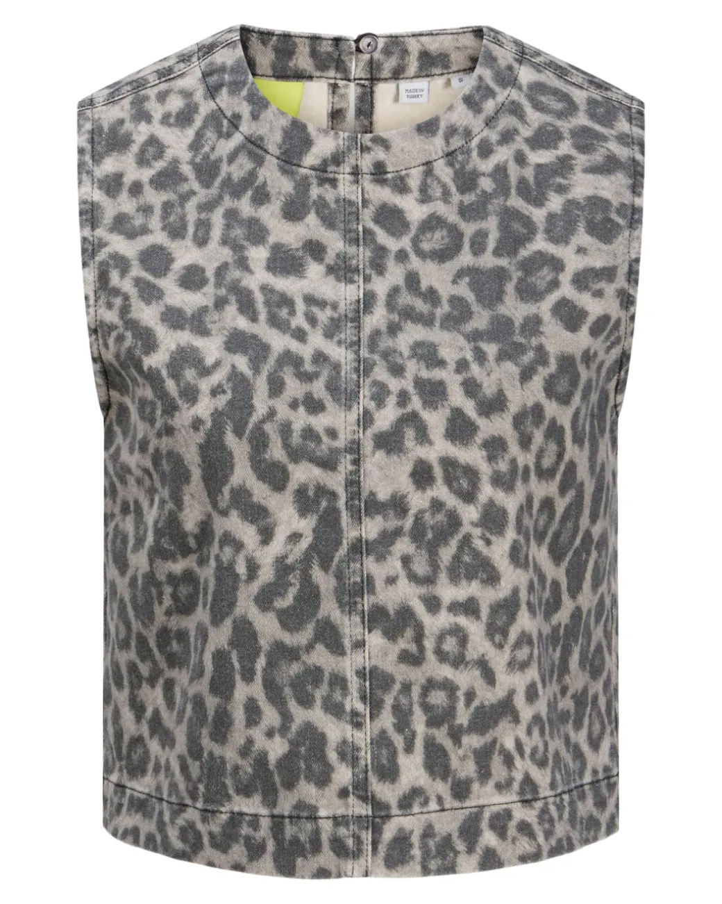 SARAH leopard top, grå
