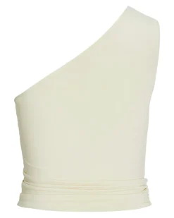 SCARLETT one shoulder top, creme