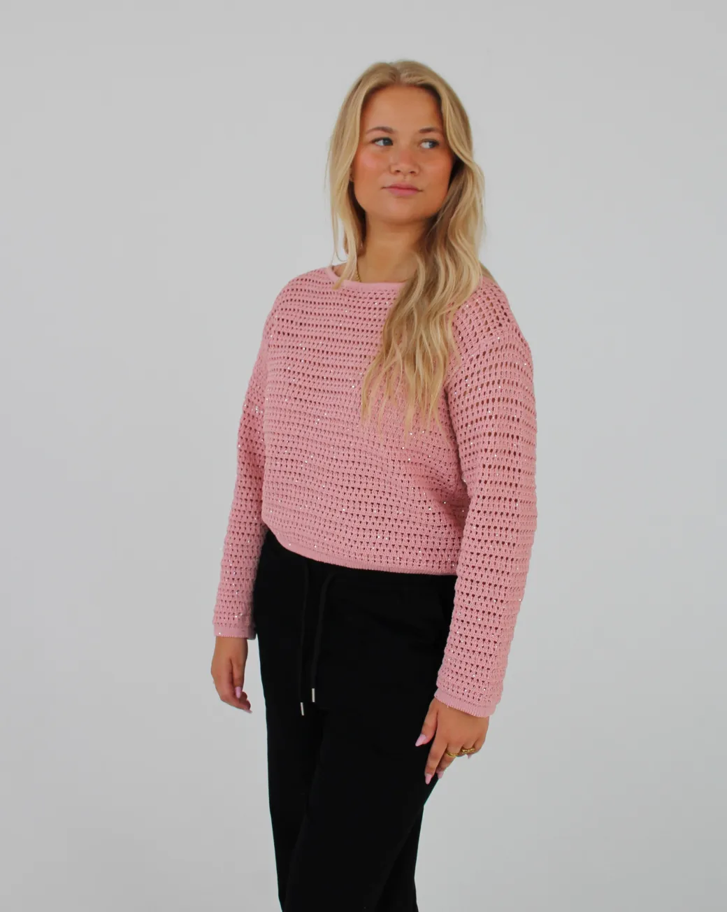 SIGRID strik, lyserød