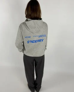 SNDERBY hoodie, grå/blå