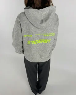 SNDERBY hoodie, grå/grøn
