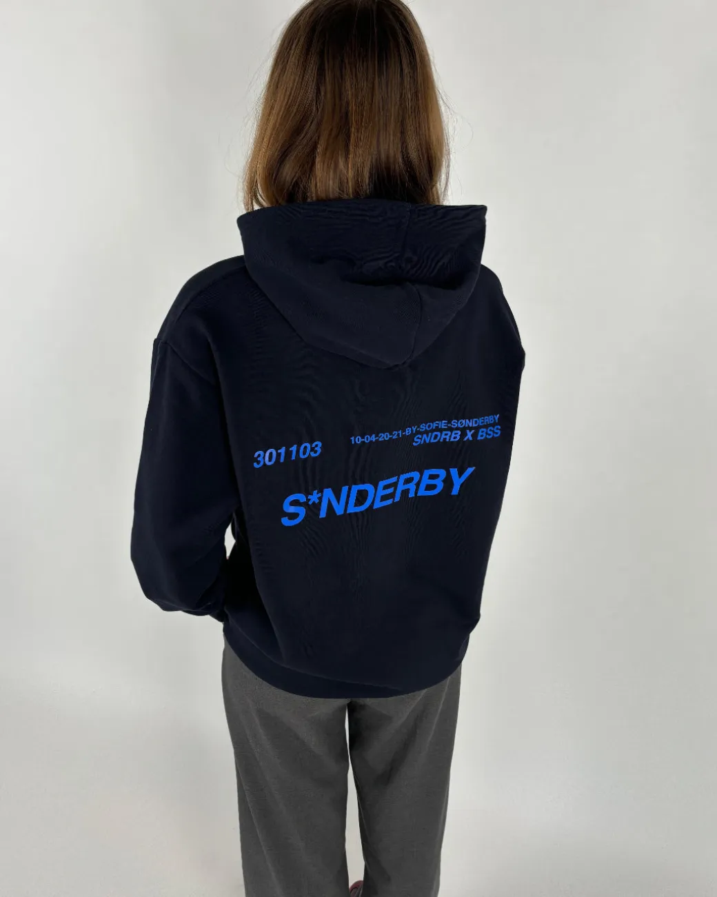 SNDERBY hoodie, navy/blå